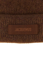 JACQUEMUS Le Bonnet Gros Grain Beanie Brown
