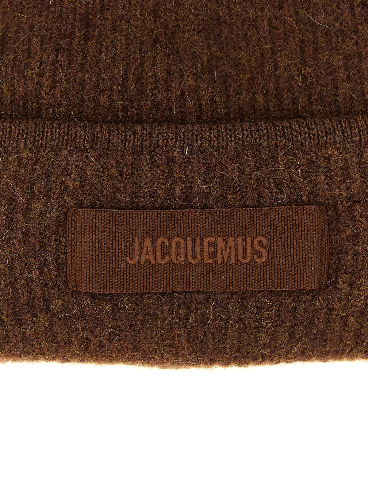 JACQUEMUS Le Bonnet Gros Grain Beanie Brown
