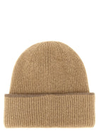 JACQUEMUS Le Bonnet Gros Grain Beanie Beige, view 2
