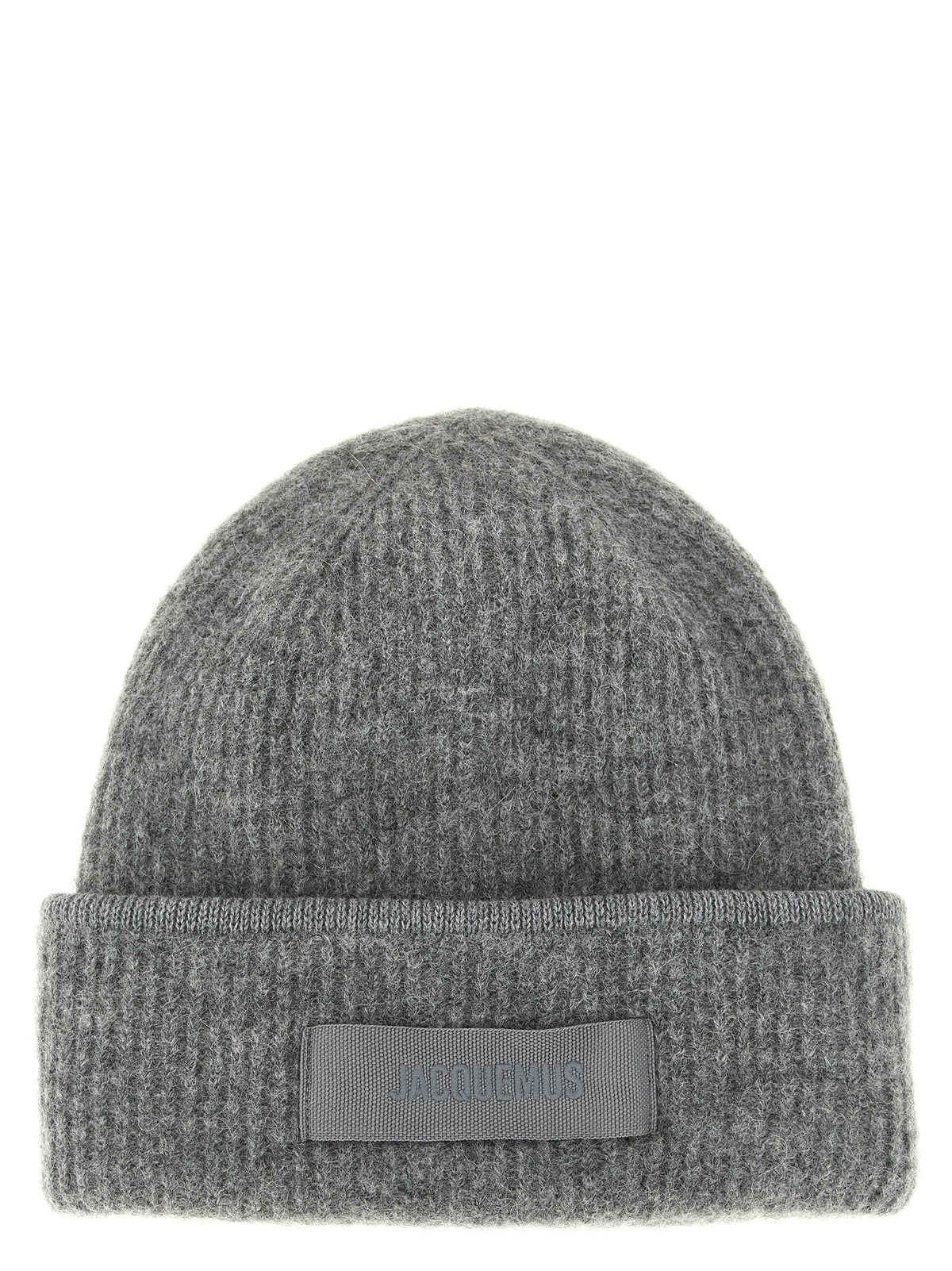 JACQUEMUS Le Bonnet Gros Grain Beanie Grey