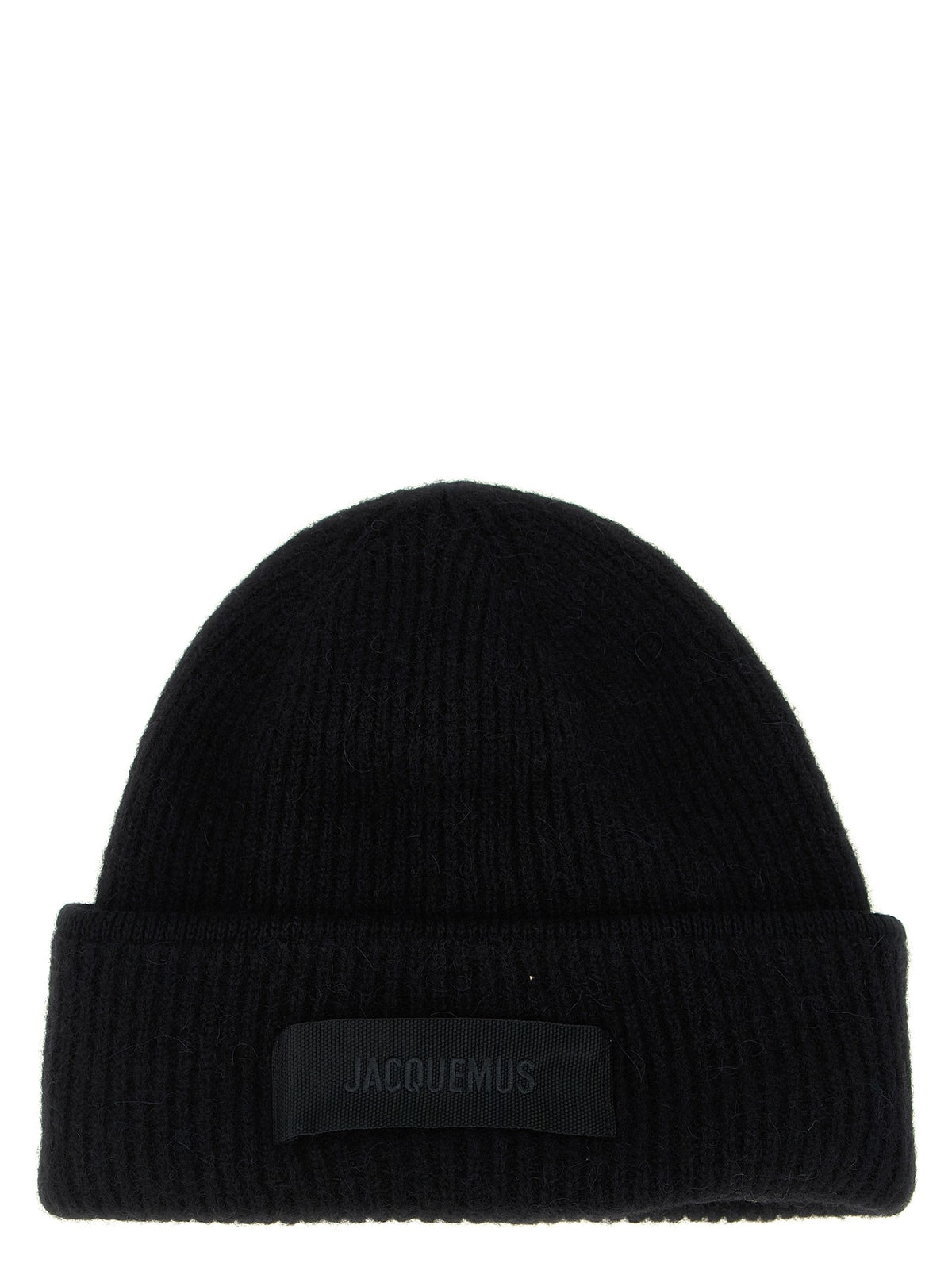 JACQUEMUS Le Bonnet Gros Grain Beanie Black
