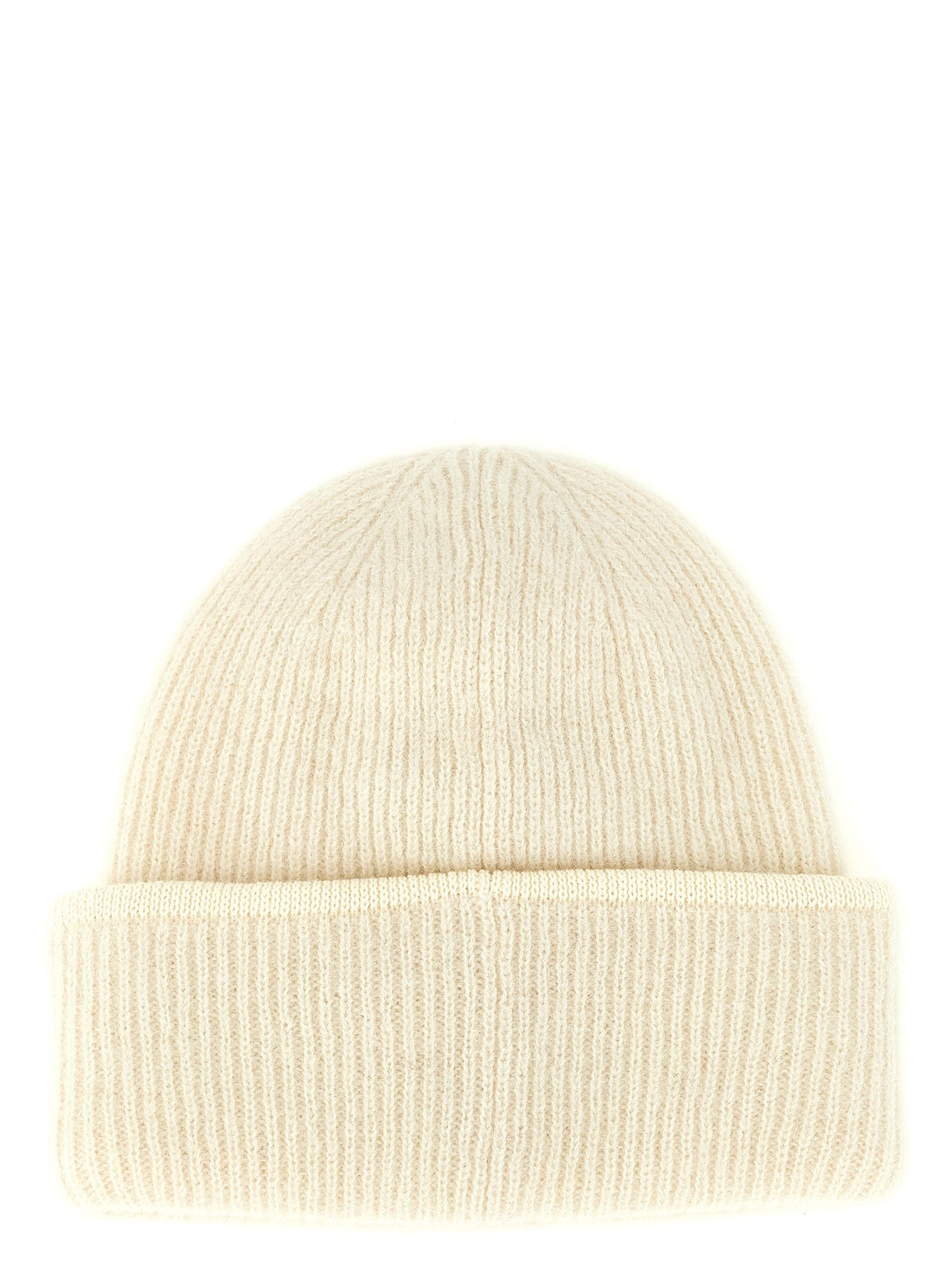 JACQUEMUS Le Bonnet Gros Grain Beanie White, view 2