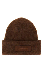 JACQUEMUS Le Bonnet Gros Grain Beanie Brown