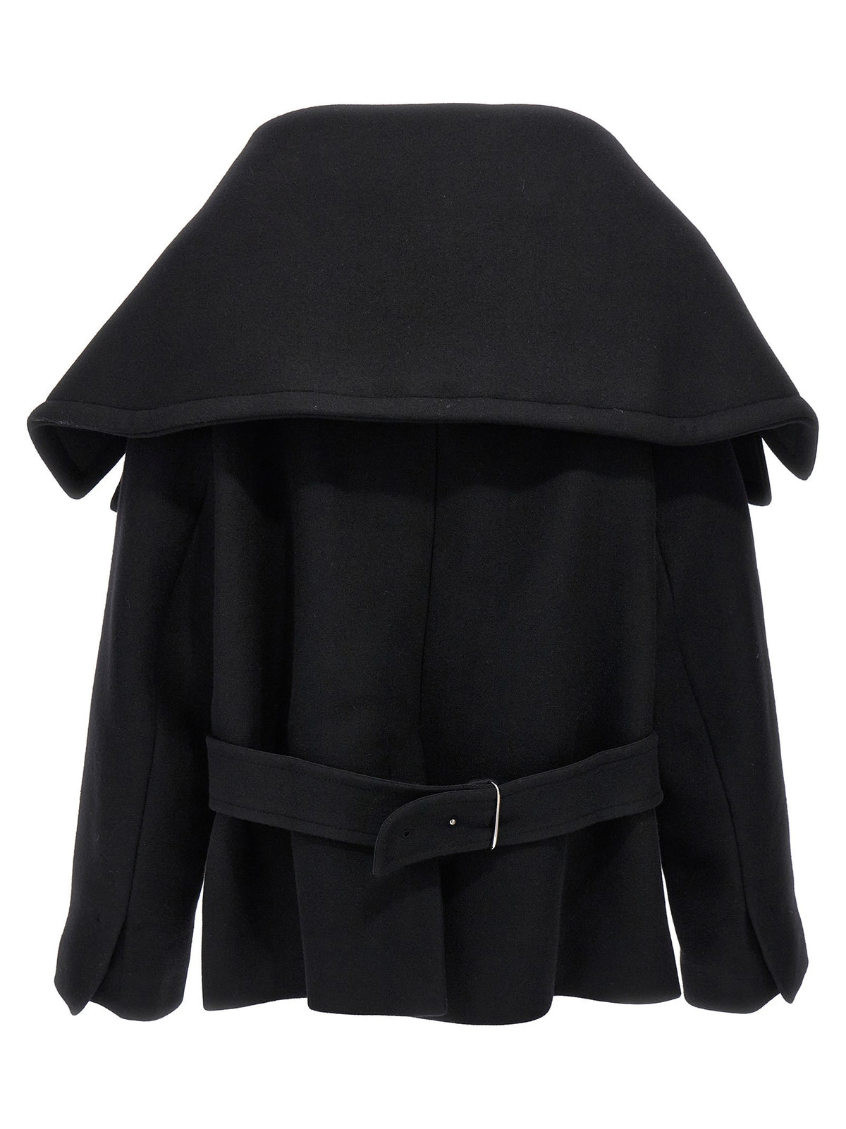 JACQUEMUS Le Caban Caruso Coat Black, view 2