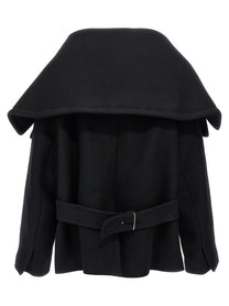 JACQUEMUS Le Caban Caruso Coat Black, view 2