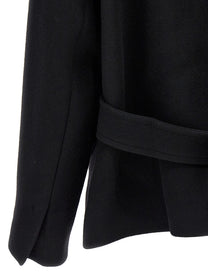 JACQUEMUS Le Caban Caruso Coat Black, view 4