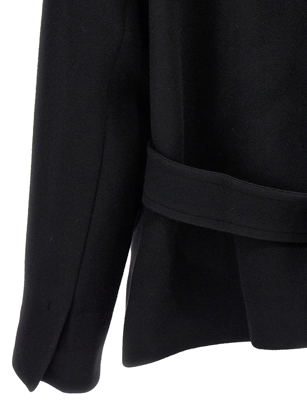 JACQUEMUS Le Caban Caruso Coat Black, view 4