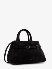 Manu Atelier Women's Le Cambon Suede Crossbody Bag Black