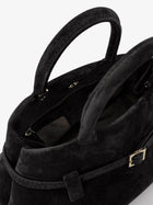 Manu Atelier Women's Le Cambon Suede Crossbody Bag Black, view 3