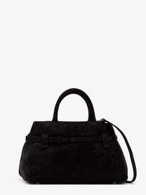 Manu Atelier Women's Le Cambon Suede Crossbody Bag Black