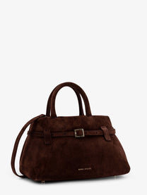 Manu Atelier Women's Le Cambon Suede Handbag Brown