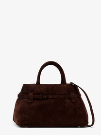 Manu Atelier Women's Le Cambon Suede Handbag Brown