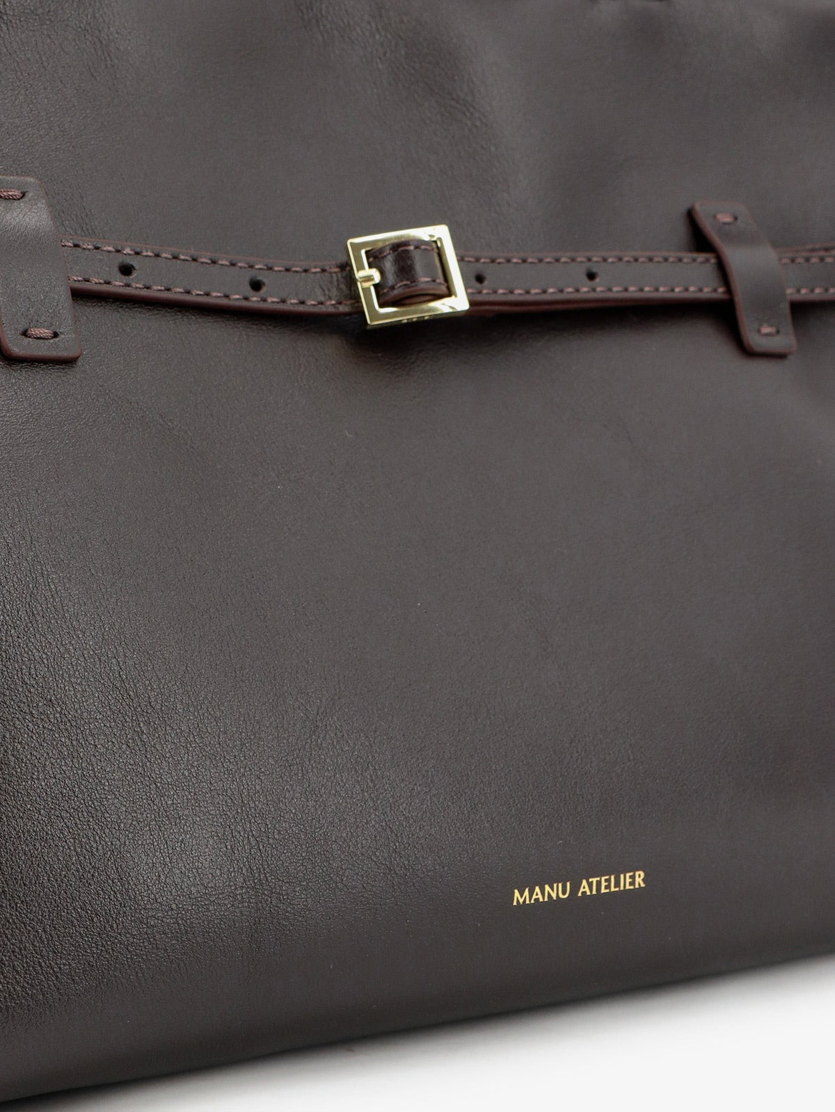 Manu Atelier Women's Le Cambon Leather Handbag Brown, view 5
