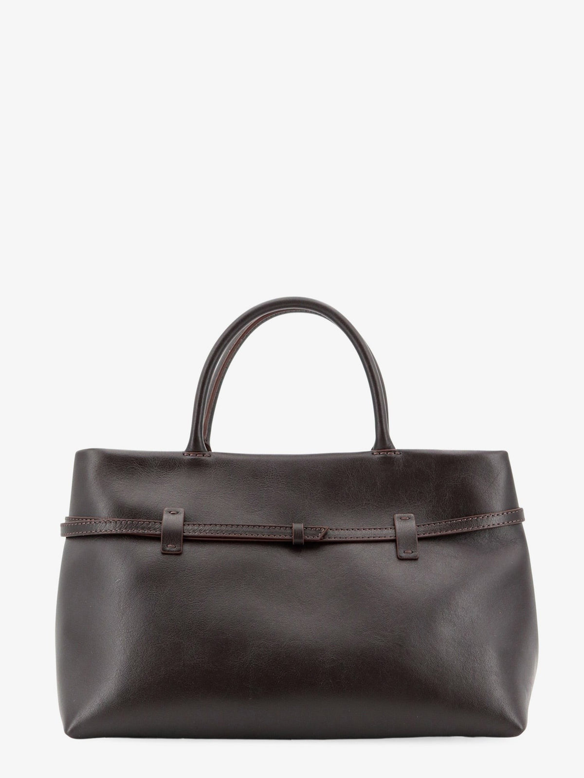 Manu Atelier Women's Le Cambon Leather Handbag Brown, view 2