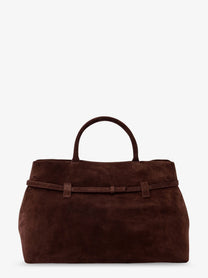Manu Atelier Women's Le Cambon Suede Handbag Brown