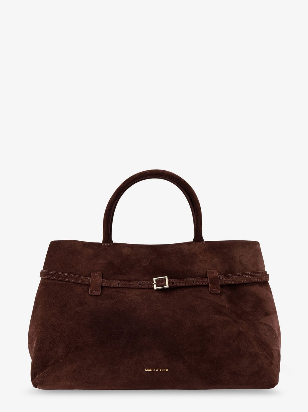 Manu Atelier Women's Le Cambon Suede Handbag Brown