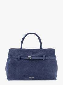 Manu Atelier Women's Le Cambon Suede Handbag Blue