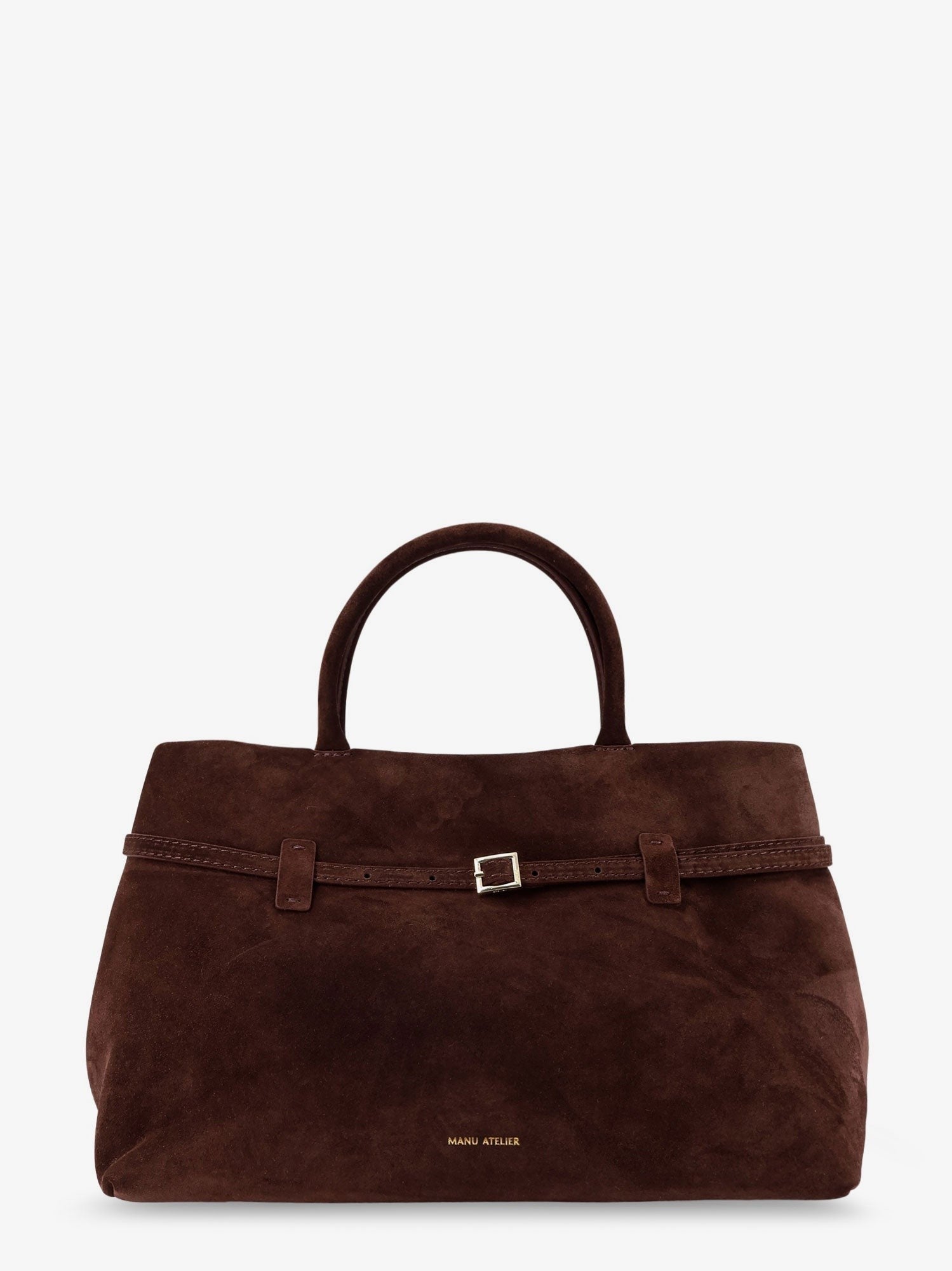Manu Atelier Women's Le Cambon Suede Handbag Brown