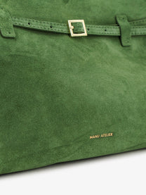 Manu Atelier Women's Le Cambon Suede Handbag Green
