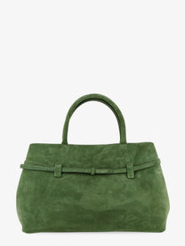 Manu Atelier Women's Le Cambon Suede Handbag Green