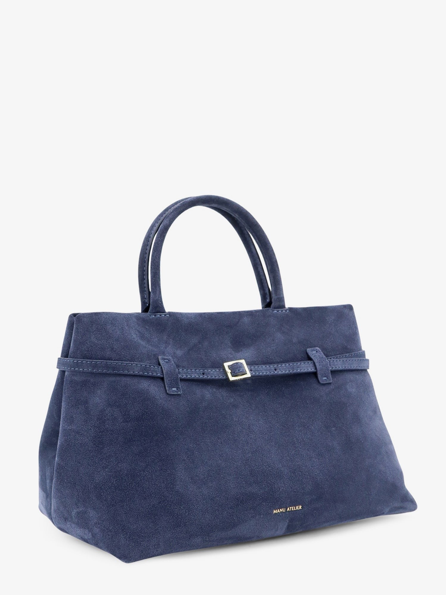 Manu Atelier Women's Le Cambon Suede Handbag Blue