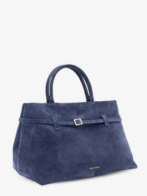 Manu Atelier Women's Le Cambon Suede Handbag Blue