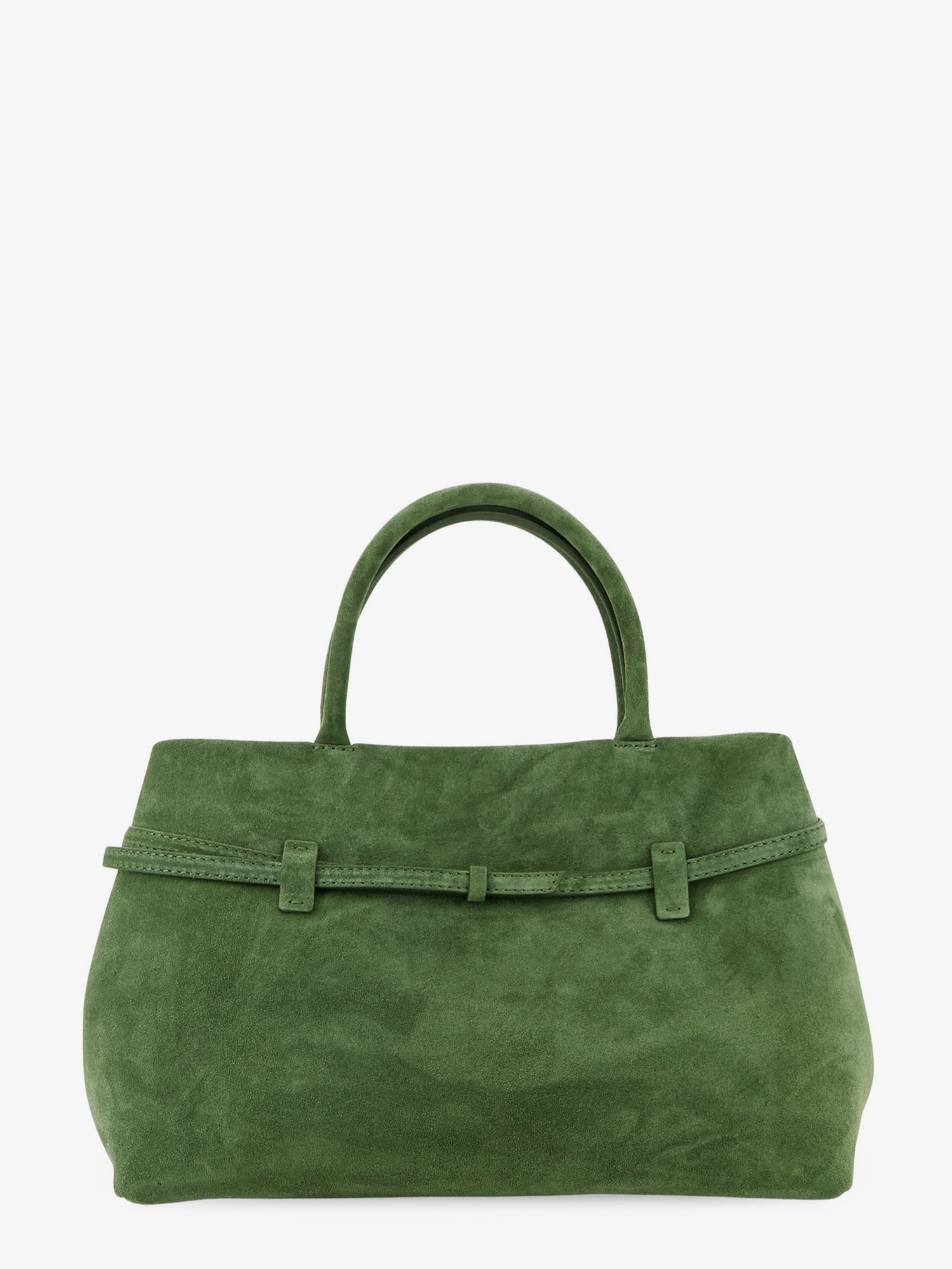 Manu Atelier Women's Le Cambon Suede Handbag Green