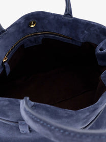 Manu Atelier Women's Le Cambon Suede Handbag Blue
