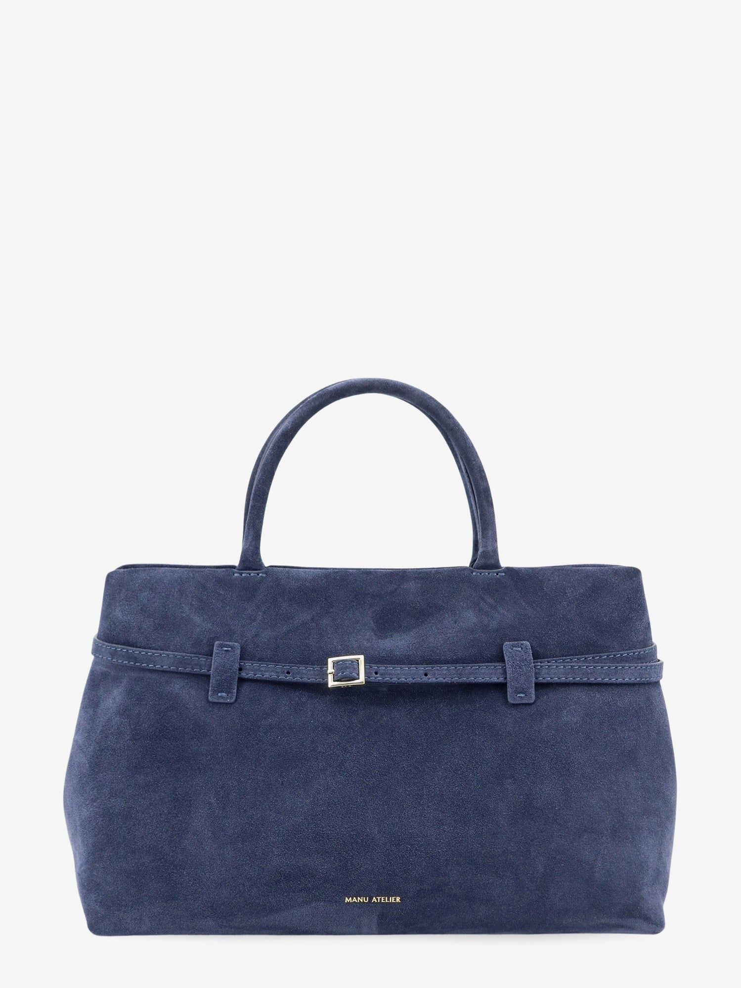 Manu Atelier Women's Le Cambon Suede Handbag Blue