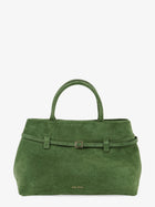 Manu Atelier Women's Le Cambon Suede Handbag Green