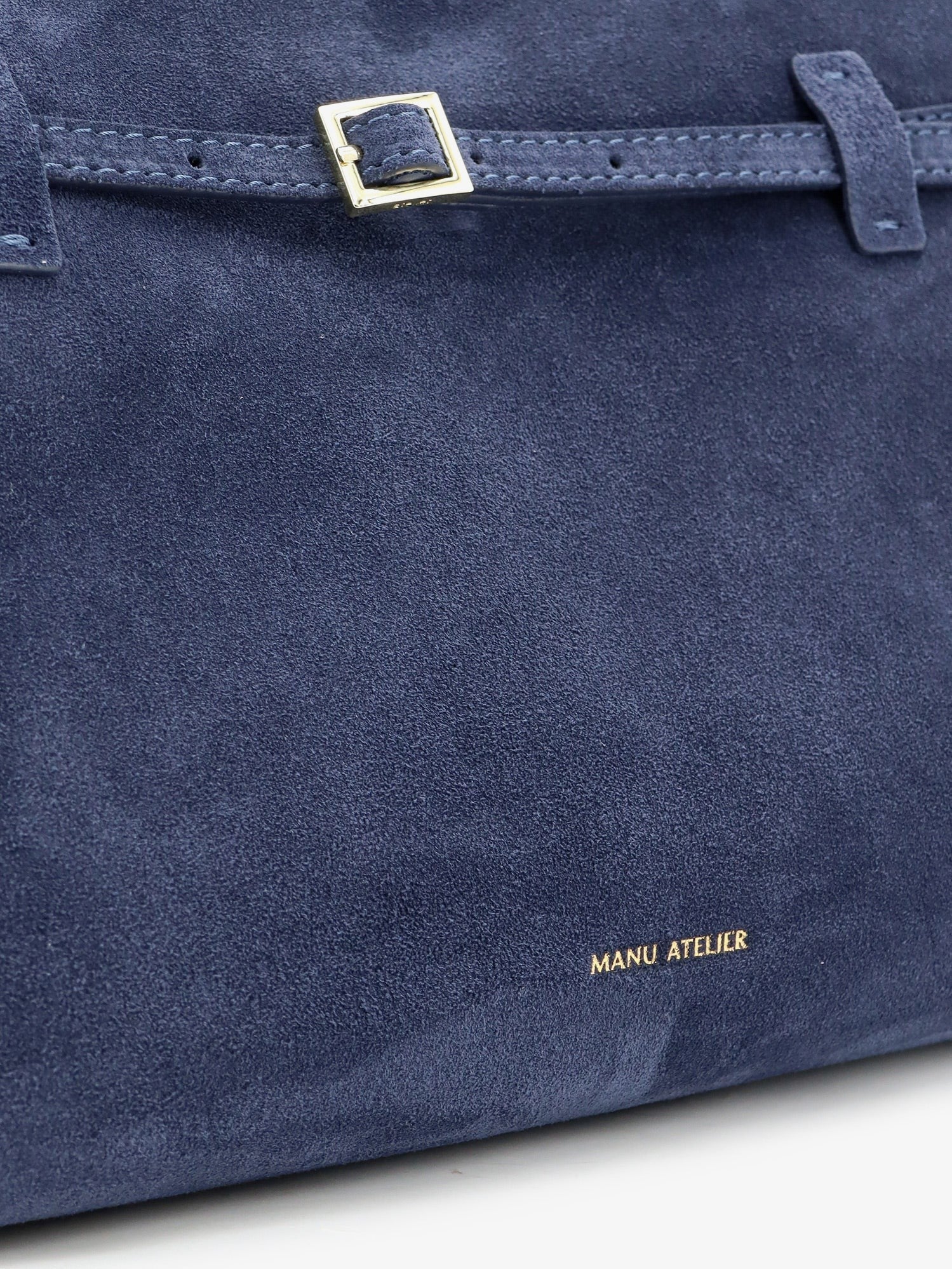 Manu Atelier Women's Le Cambon Suede Handbag Blue