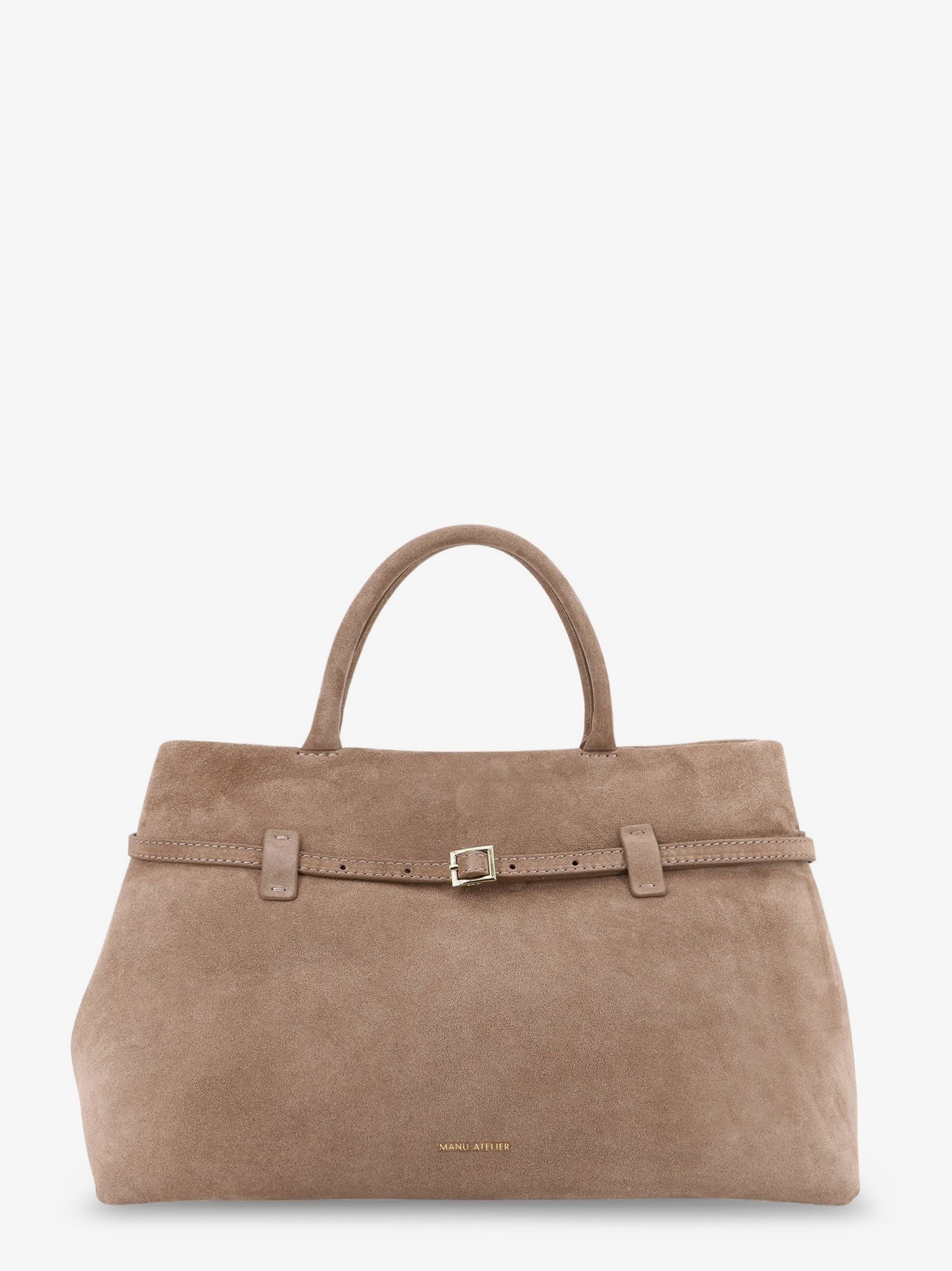 Manu Atelier Women's Le Cambon Suede Shoulder Bag Brown