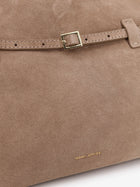 Manu Atelier Women's Le Cambon Suede Shoulder Bag Brown, view 5