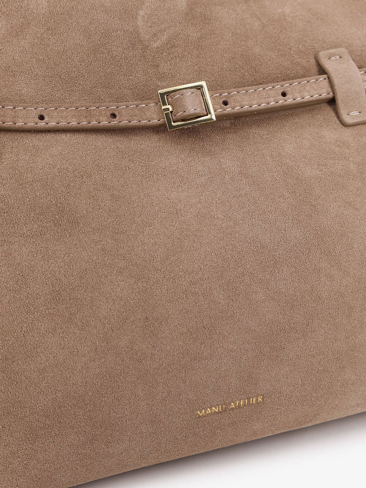 Manu Atelier Women's Le Cambon Suede Shoulder Bag Brown