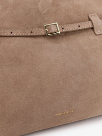 Manu Atelier Women's Le Cambon Suede Shoulder Bag Brown