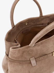 Manu Atelier Women's Le Cambon Suede Shoulder Bag Brown