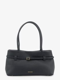 Manu Atelier Women's Le Cambon East West Leather Shoulder Bag Black