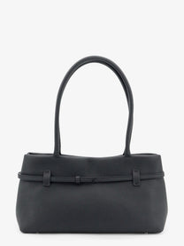 Manu Atelier Women's Le Cambon East West Leather Shoulder Bag Black