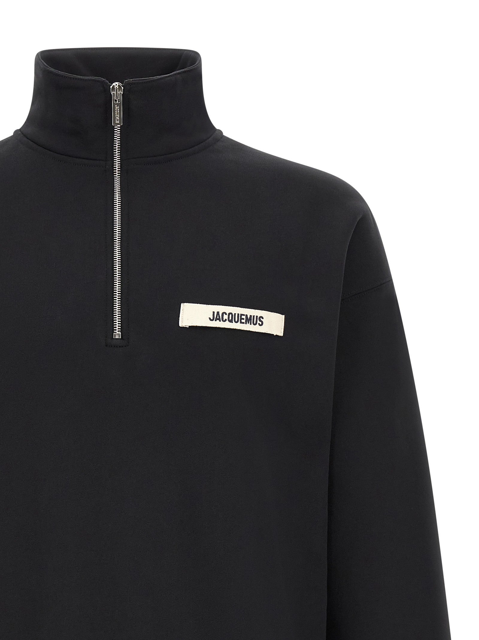 JACQUEMUS Le Camionneur Gros Grain Sweatshirt Black