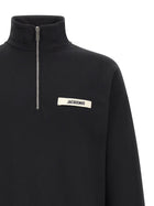 JACQUEMUS Le Camionneur Gros Grain Sweatshirt Black