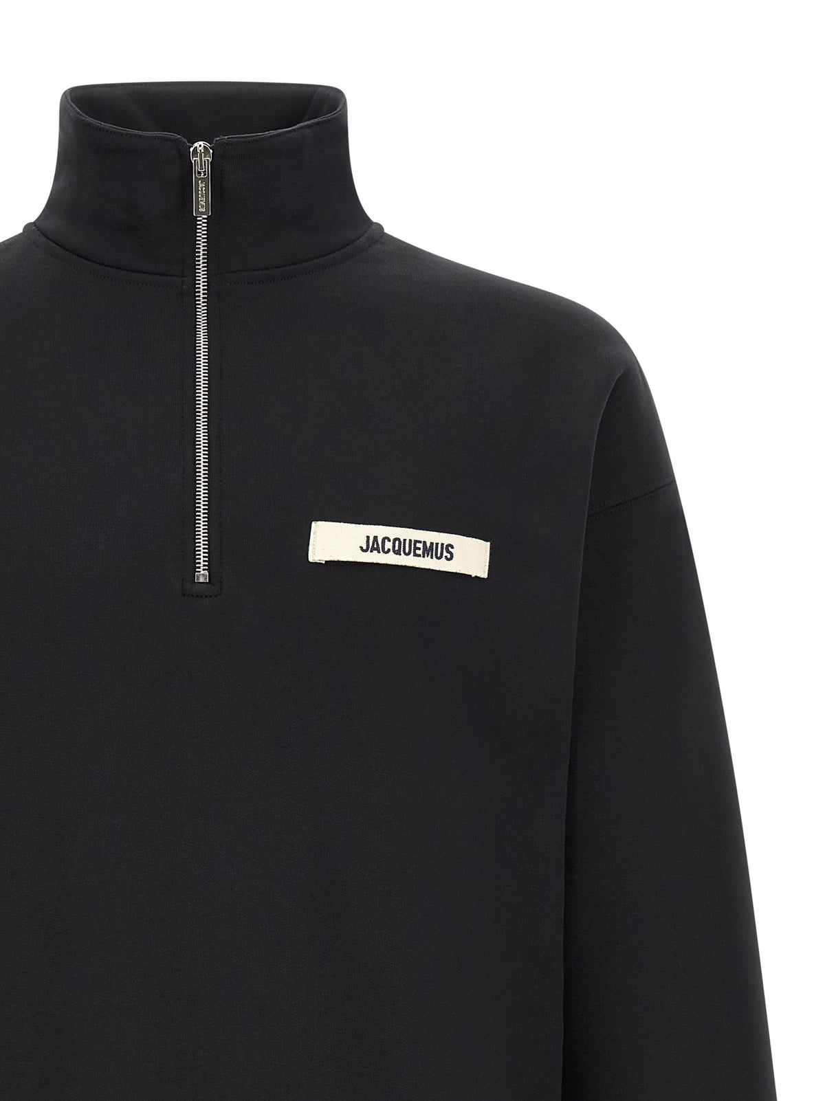 JACQUEMUS Le Camionneur Gros Grain Sweatshirt Black