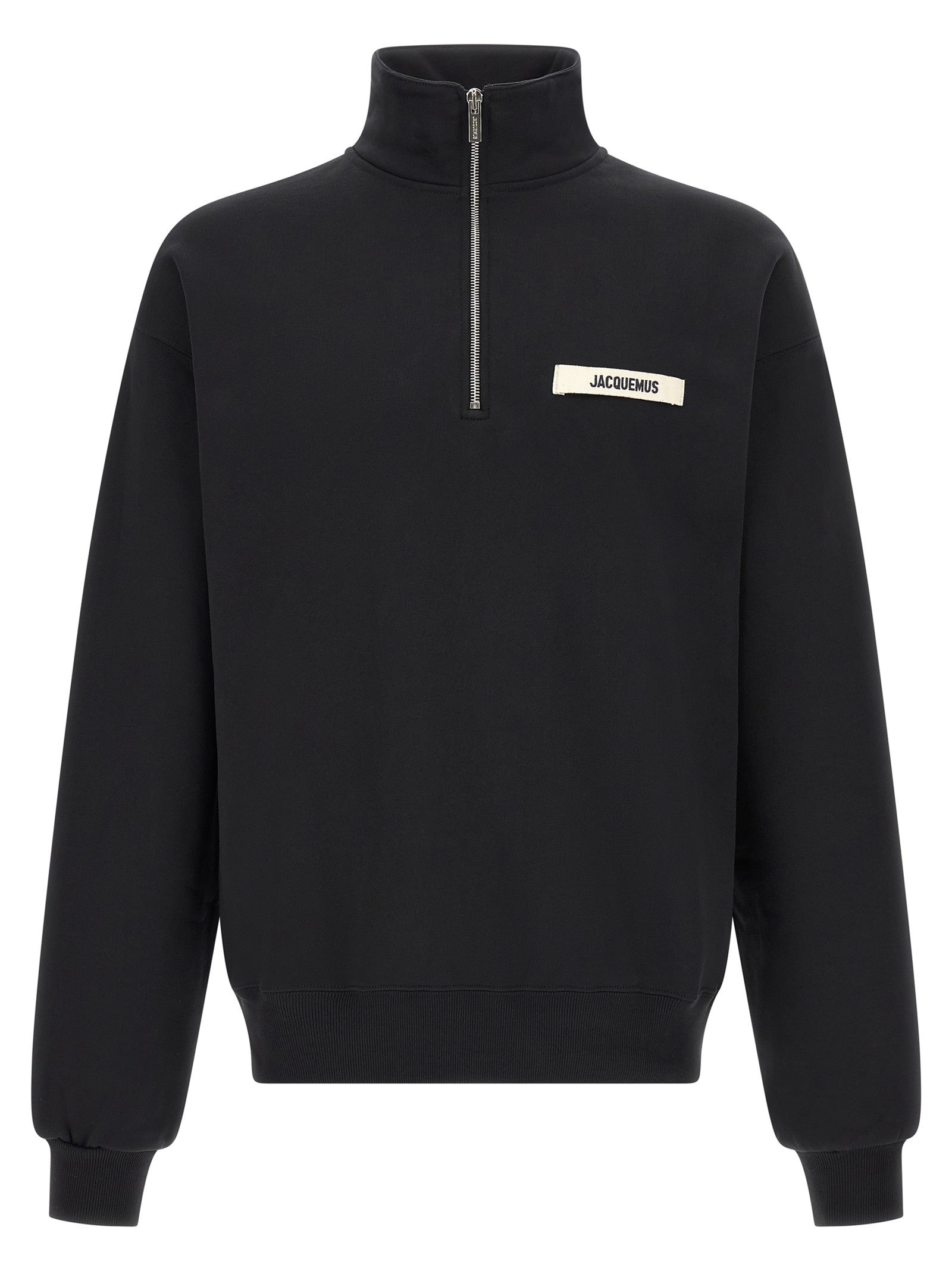JACQUEMUS Le Camionneur Gros Grain Sweatshirt Black