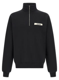 JACQUEMUS Le Camionneur Gros Grain Sweatshirt Black