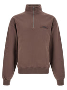 JACQUEMUS Le Camionneur Gros Grain Sweatshirt Brown