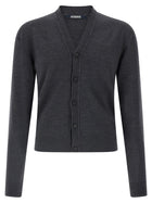 JACQUEMUS Le Cardigan Brodé Cardigan Grey