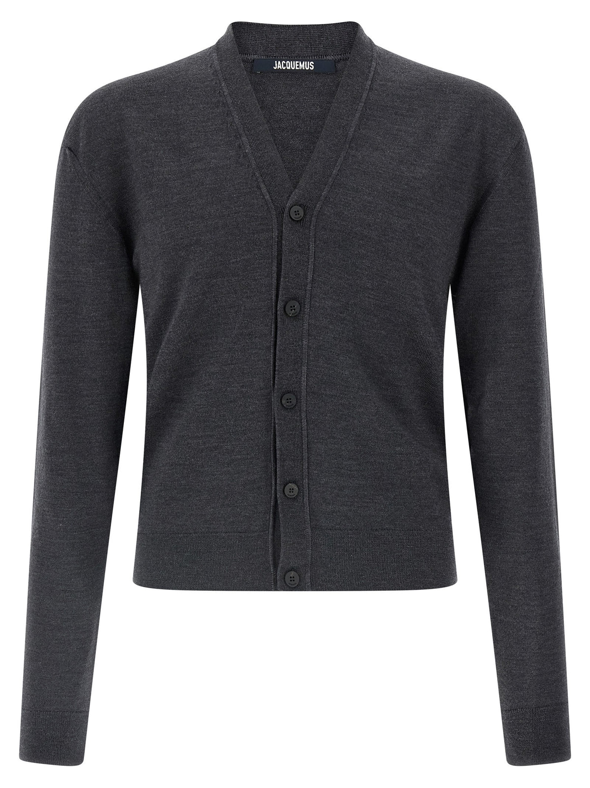 JACQUEMUS Le Cardigan Brodé Cardigan Grey
