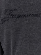 JACQUEMUS Le Cardigan Brodé Cardigan Grey, view 4