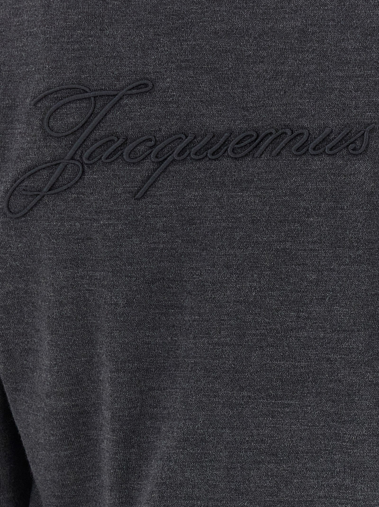 JACQUEMUS Le Cardigan Brodé Cardigan Grey