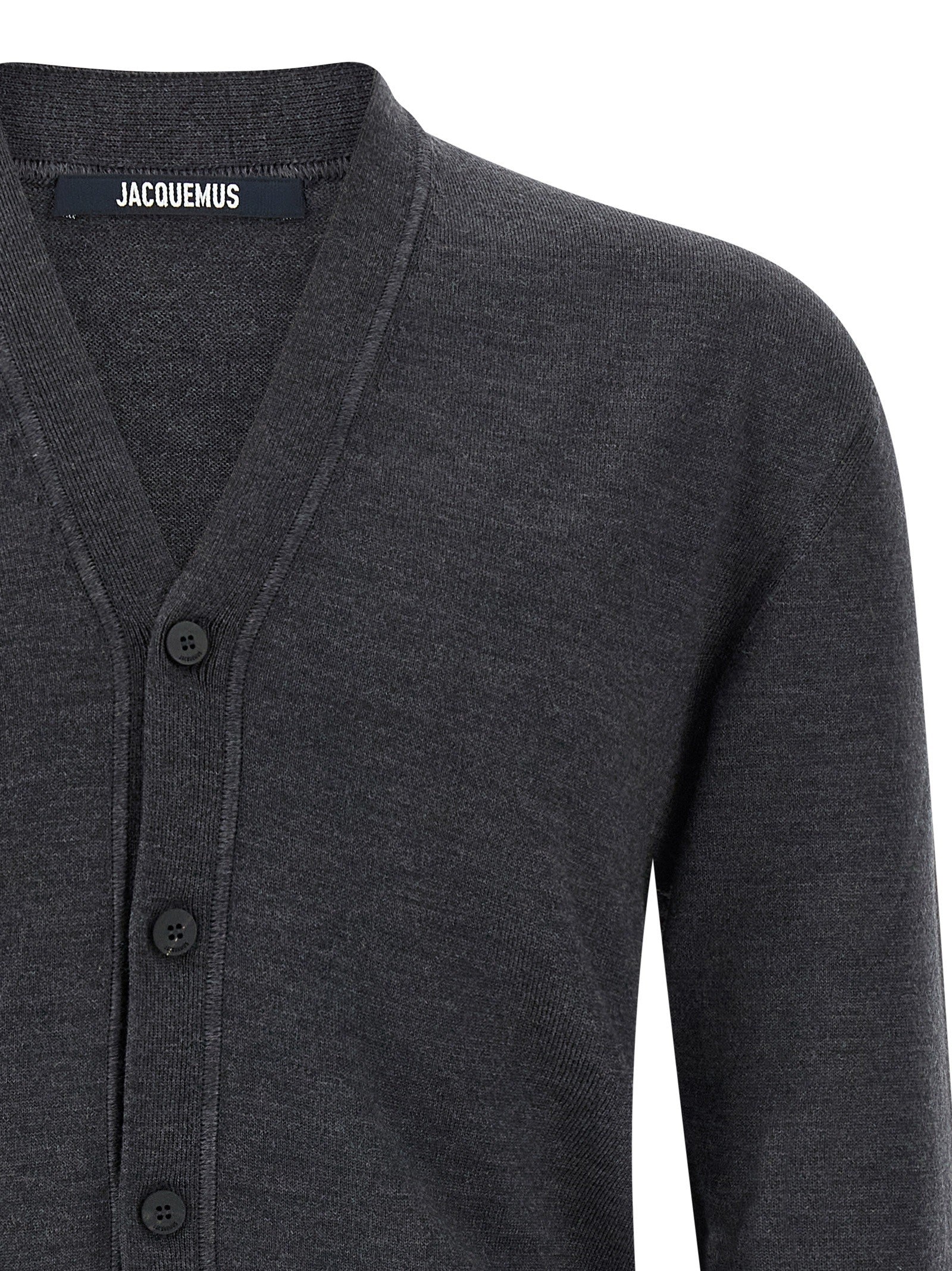 JACQUEMUS Le Cardigan Brodé Cardigan Grey