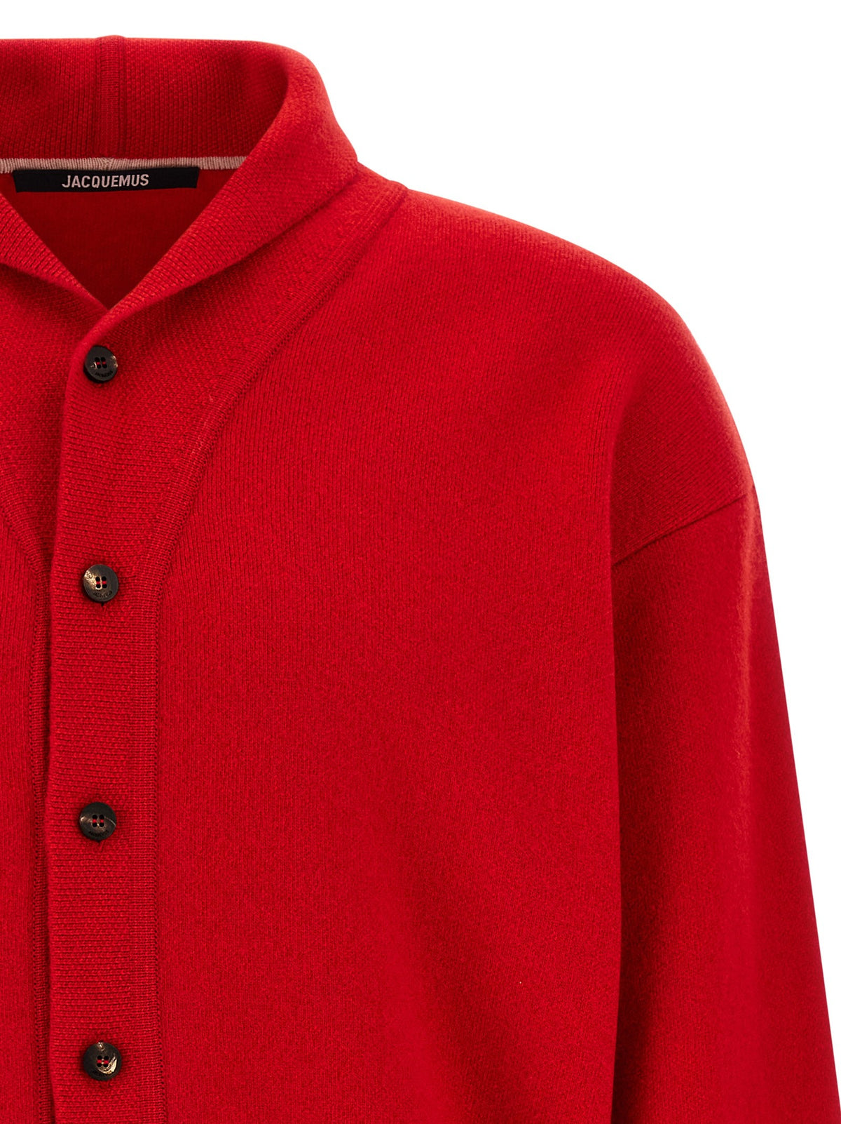 JACQUEMUS Le Cardigan Pelota Cardigan Red